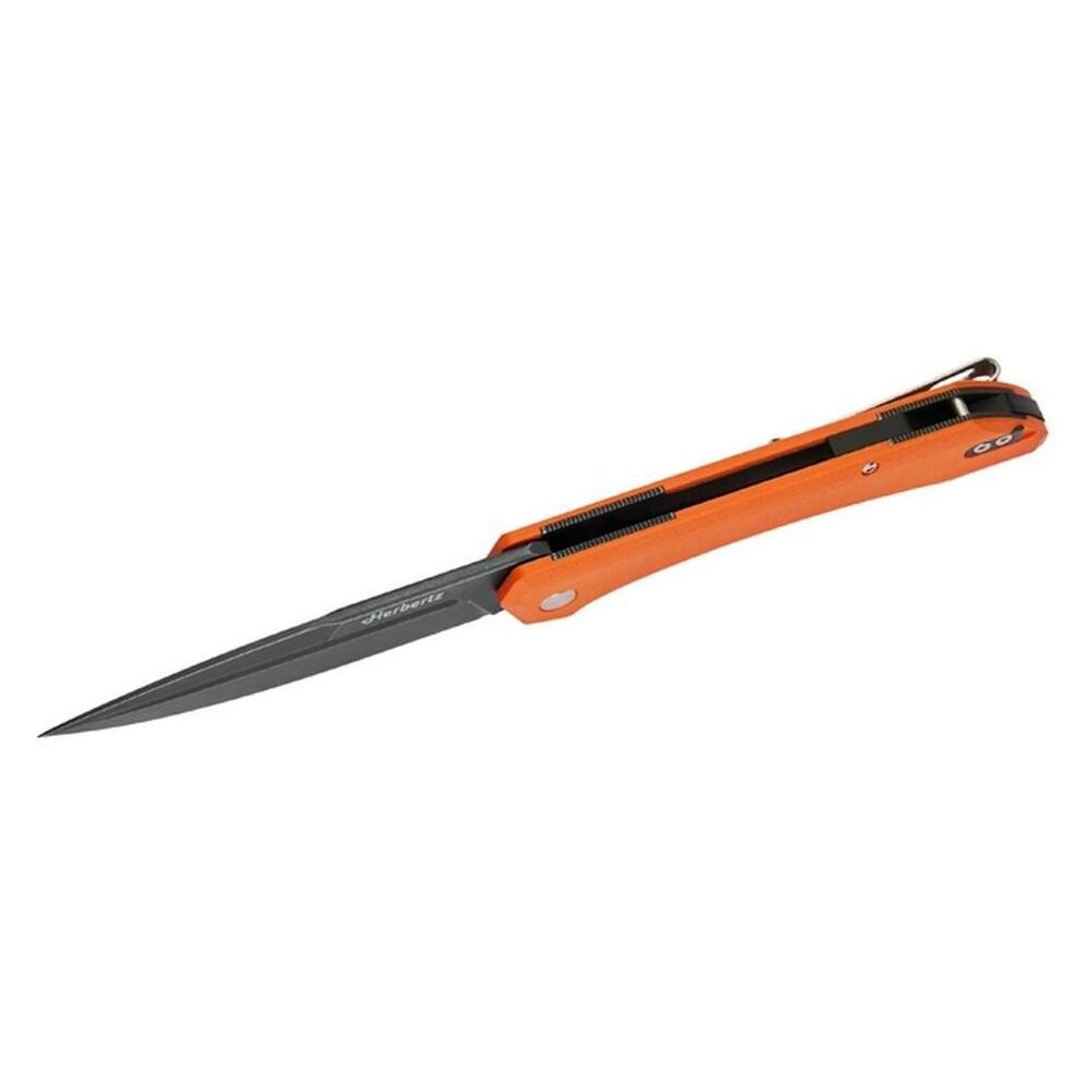 Herbertz Outdoor-Taschenmesser Liner Lock, orange Micarta (9.40 cm) (10001084)