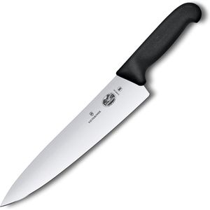 Victorinox Kochmesser Fibrox 5.2003.25, mit Kunststoffgriff, Edelstahl, Klingenlänge 25 cm
