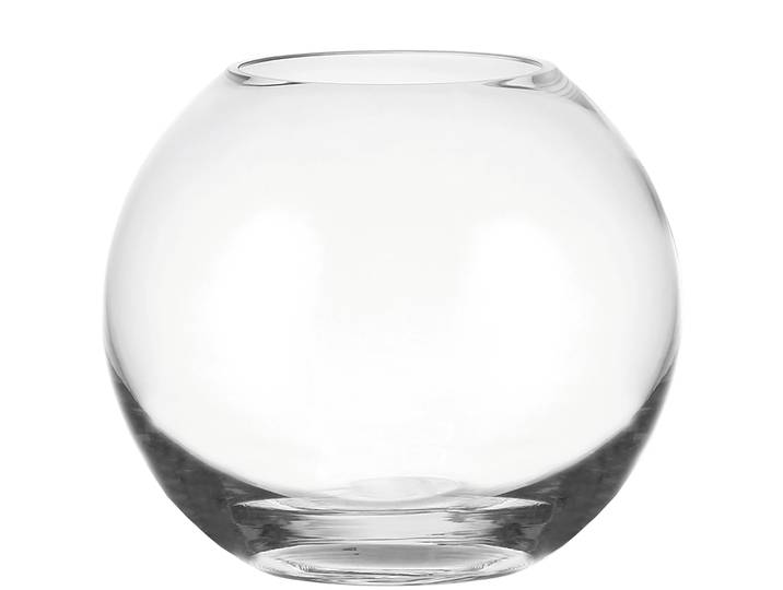 Kugelvase LEONARDO BOCCIA 15 cm , transparent (klar), B:15cm H:13cm T:15cm Ø:15cm, Kristallglas, Vasen, Kugelvase