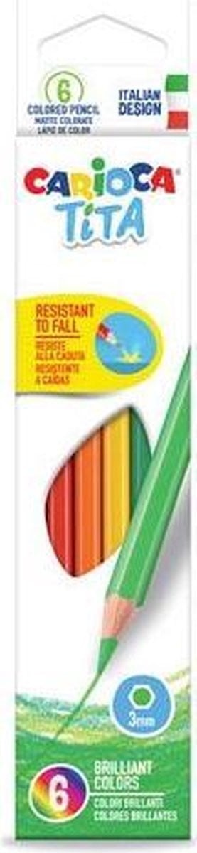 Carioca Tita Multi kleurpotloden, 6 stuks