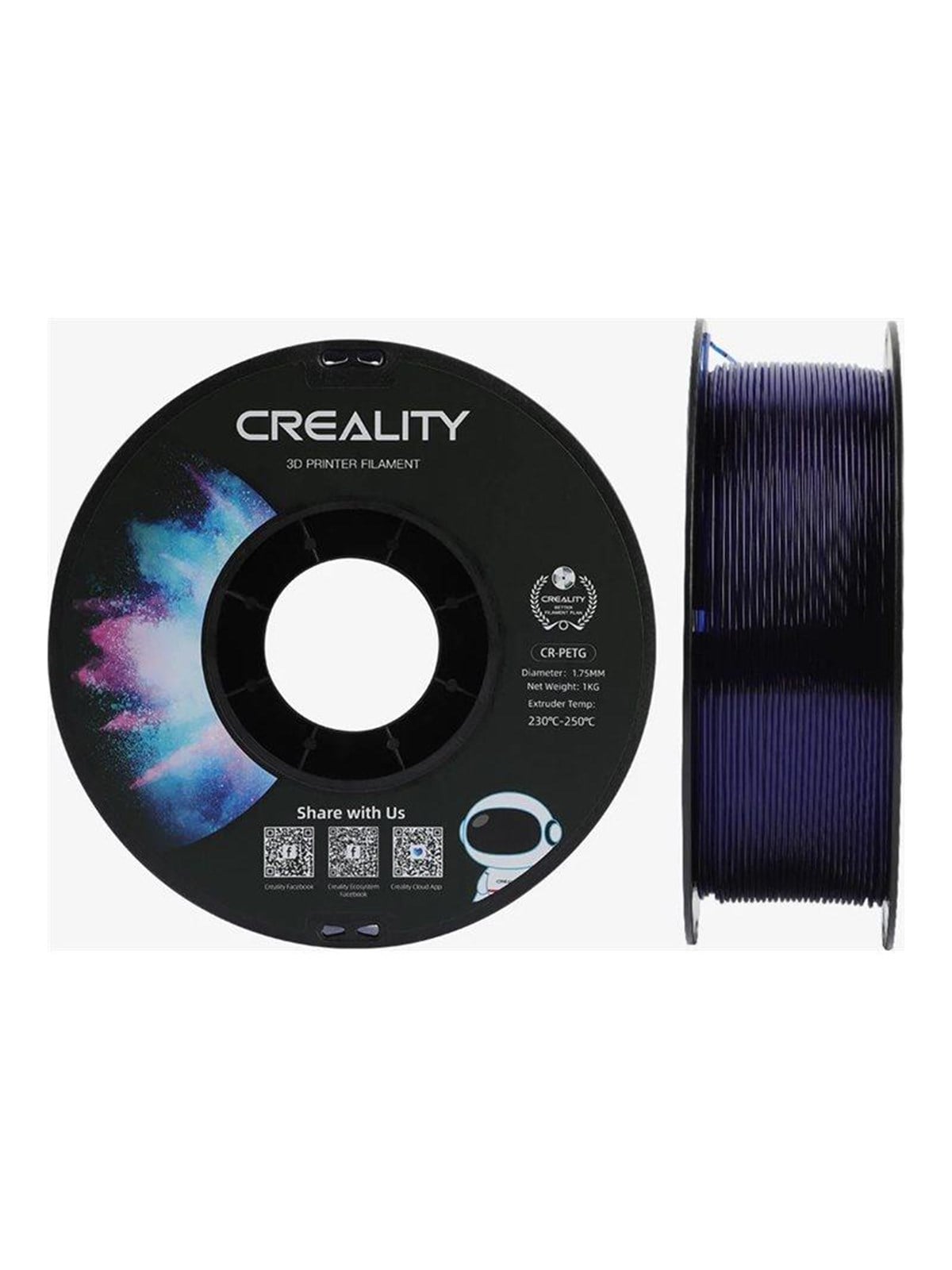 CREALITY CR-PETG Filament Creality (Transparent blue), 1kg