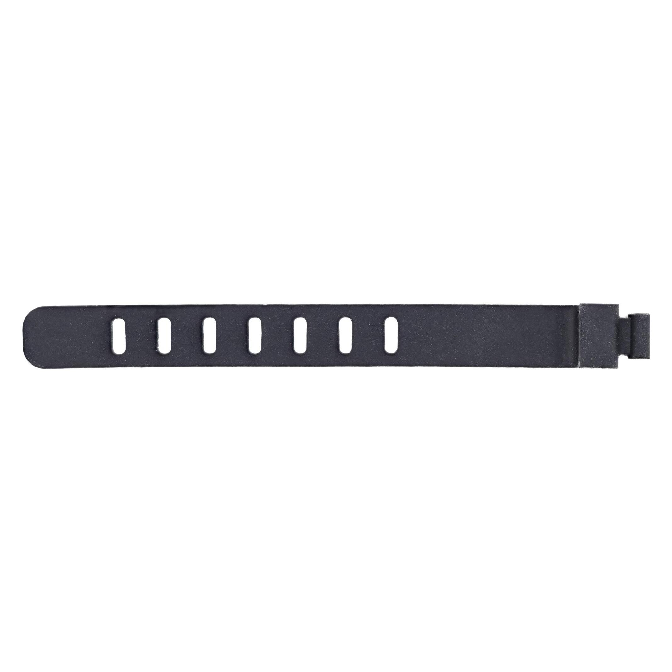 InLine 10er Pack Kabelbinder Silikon, wiederverschliessbar, 97x10mm, schwarz (Klettkabelbinder, 97 mm, 10 Stk.) (59972A)