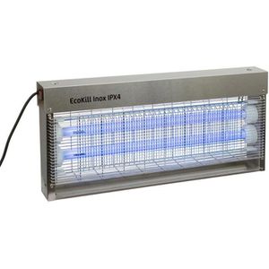Kerbl Insektenvernichter EcoKill Inox IPX4, 40 Watt, mit UV-Licht, Innen- und Außenbereich