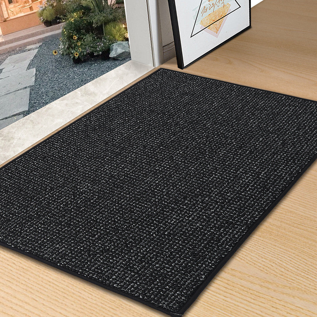 COSY HOMEER Non-Slip Indoor Doormat Black 91.4