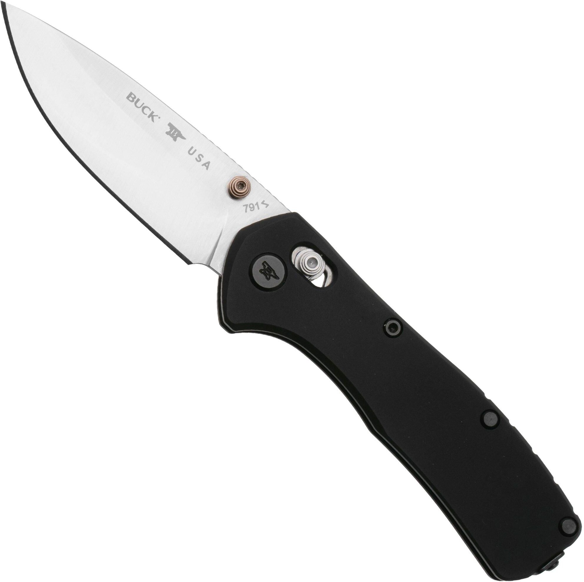 Buck 791 Range Elite 0791BKS Satin MagnaCut, Black Aluminum, coltello da tasca