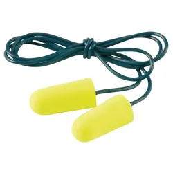 E-A-RSOFTTM Gehörschutzstöpsel Yellow Neons mit Kordel | 200 Paar pro Packung