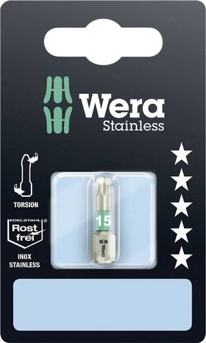 Wera 3867/1 TS SB SiS 05073621001 Torx-Bit T 15 Edelstahl D 6.3