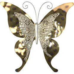 möbel direkt online Wanddekoration Butterfly goldfarben