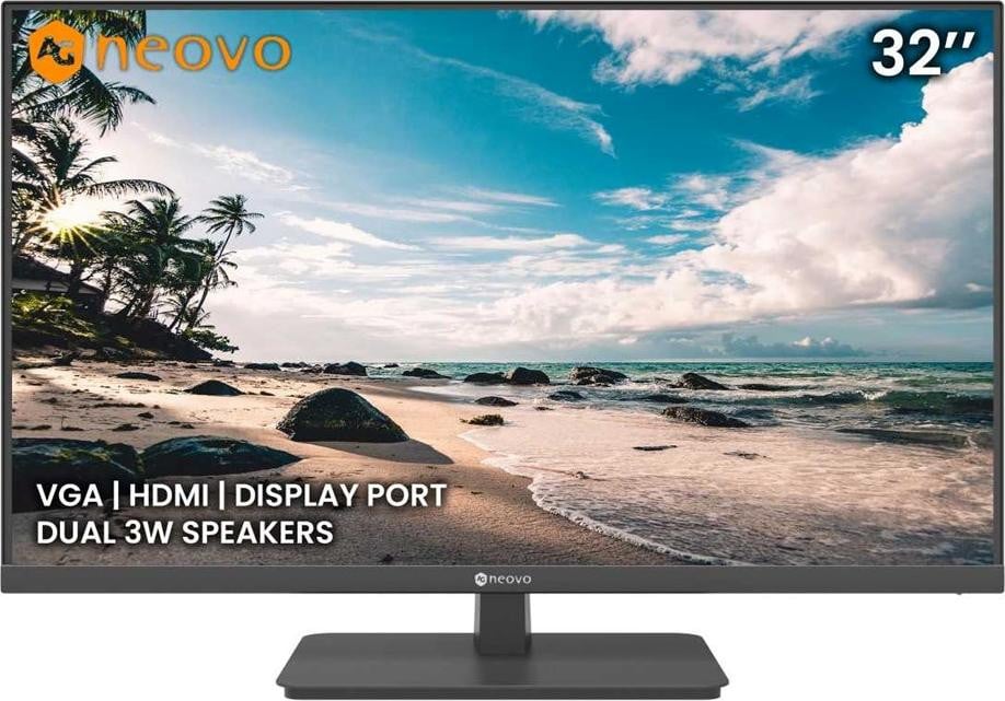 AG Neovo VA-3201 Full HD LCD Computer Monitor, 32 inch, Zwart