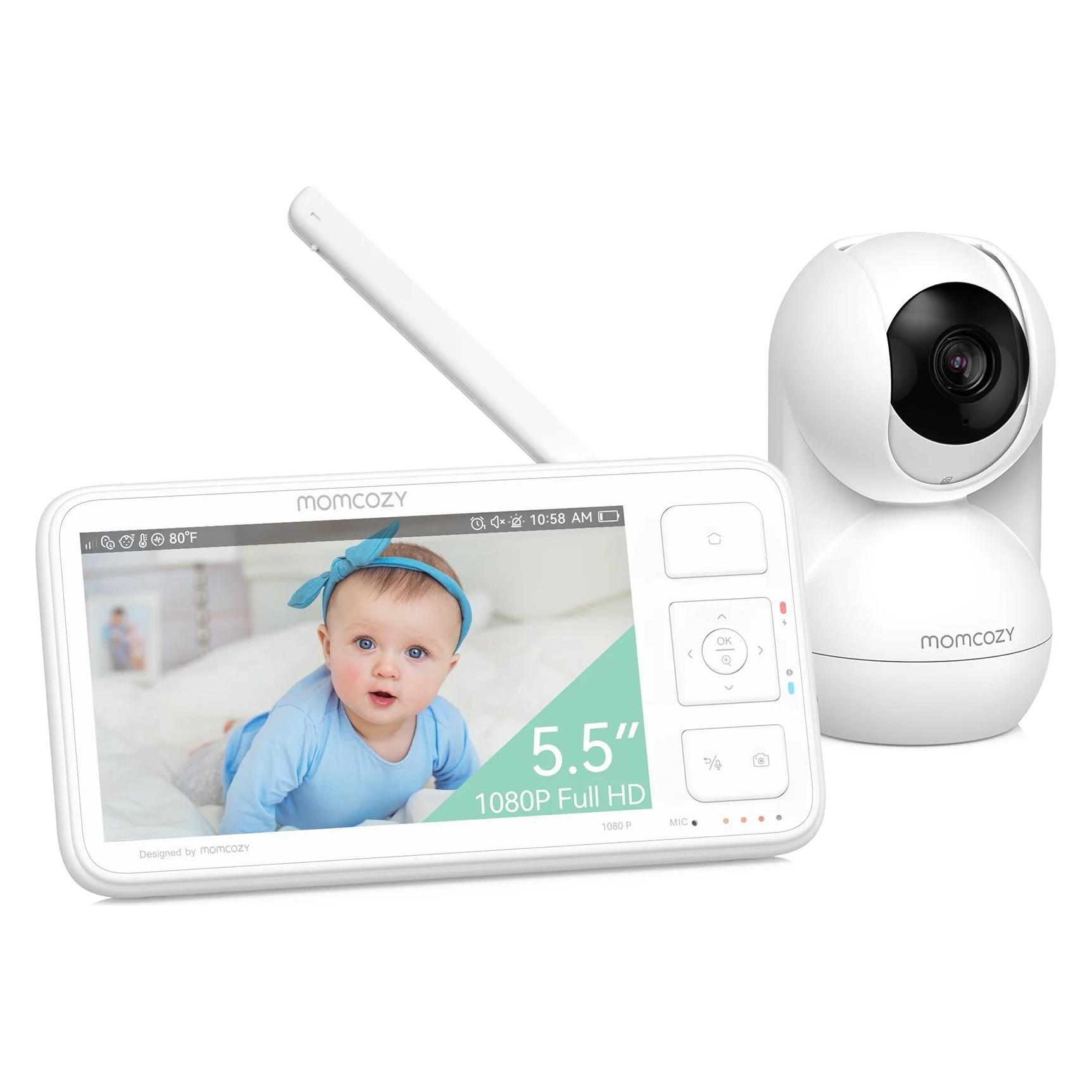 Momcozy Babyphone (Babyphone mit Kamera, 500 m) (BM014-WH12BA-A)