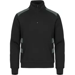 CLIQUE Ambition 1/2-Zip Sweatshirt 96 - schwarz/grau 4XL