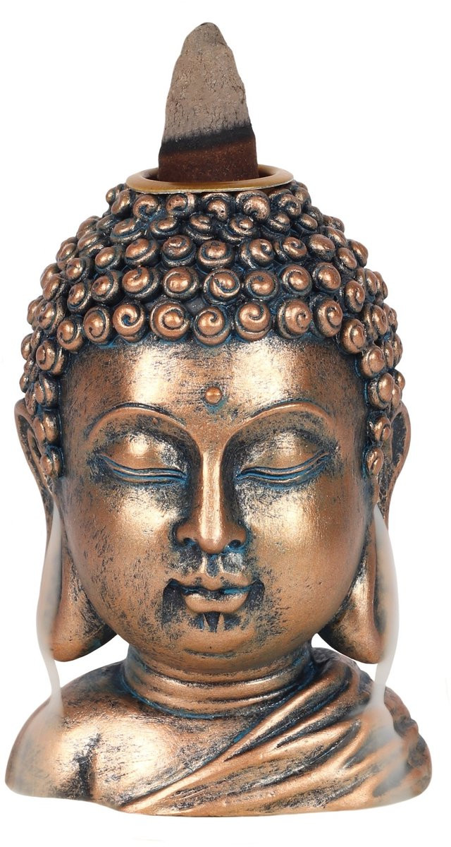 Something Different Backflow Wierookhouder Buddha Bronskleurig