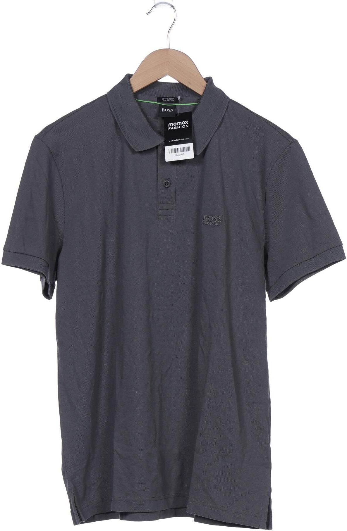 Boss Green Herren Poloshirt, Grau, Gr. XL, Baumwolle - Second Hand