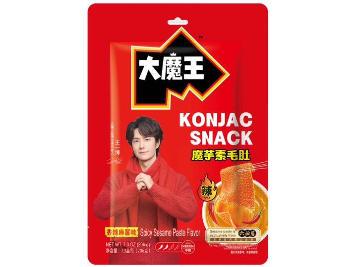Yan Jin Pu Zi MOWON konjac snack pittige sesamsaus smaak 206 g