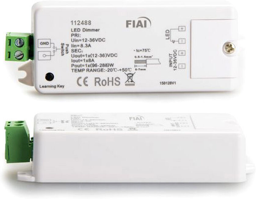 Isoled Sys-One Funk/push Pwm-Controller, 1 Kanal, 12-36v 8a, 48v 4a