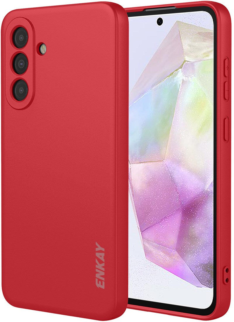 Samsung Galaxy A37 ENKAY Silikone Mobil Cover - Rød