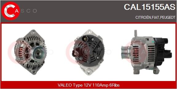 Casco Generator Cal15155as Für Ferrari Citroën/peugeot