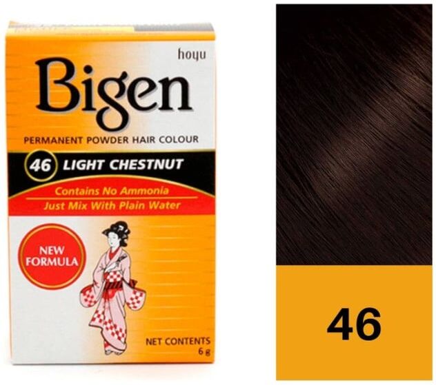 Bigen Tinta Permanente Em Pó #46 - Castanha Clara