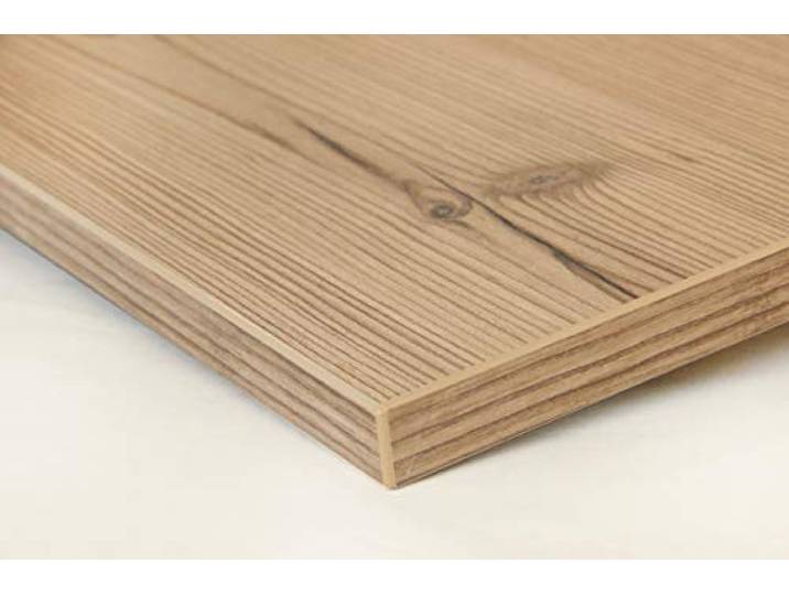Schreibtischplatte 170x80 aus Holz DIY Schreibtisch direkt vom Hersteller vielseitig einsetzbar - Tischplatte Arbeitsplatte Werkbankplatte mit 125kg Belastbarkeit & Kratzfestigkeit - Kiefer rustikal