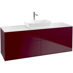 Villeroy & Boch Waschbeckenunterschrank Finion G85, Peony Matt Lacquer, 1600x603x501 mm, mit Beleuchtung und SoftClosing