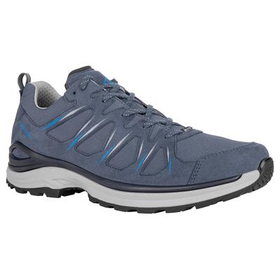 Wanderschuh LOWA "INNOX EVO II GORE-TEX", Herren, Gr. 45, blau (stahlblau, ocean), Microfaser, Textil, Schuhe Wanderschuh, wasserdicht dank Gore-Tex Membrane