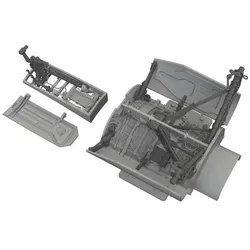 Eduard F-16C wheel bays & legs standard PRINT for Tamiya