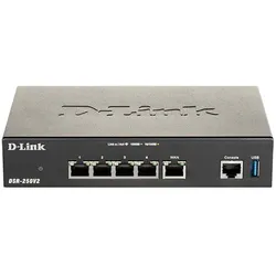D-Link Double-WAN Unified Services VPN Router 1 Gigabit WAN Port 3 Gigabit LAN Ports 1 Configurable, Router, Schwarz