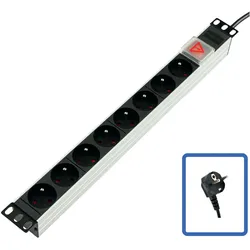 Générique 1U standard French PDU for 19" cabinet+SW/ 8 outlets, USV Zubehör