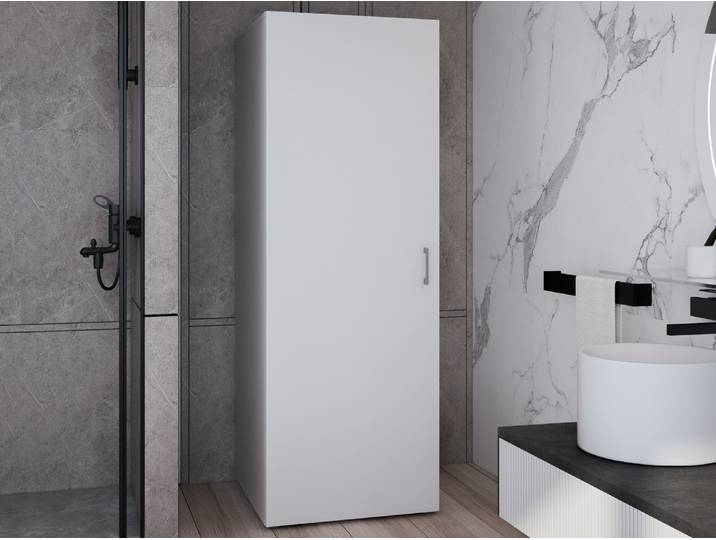 Armoire buanderie WASHING 1 porte blanc