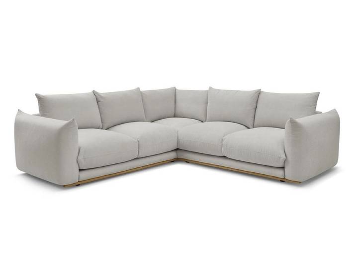 Ecksofa BOBOCHIC ERNEST Stoff hellgrau