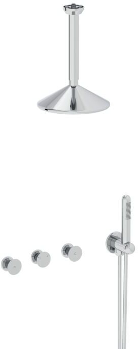 VitrA Liquid Fertigmontageset A42777 UP-Duschsystem, mit Kopfbrause, chrom