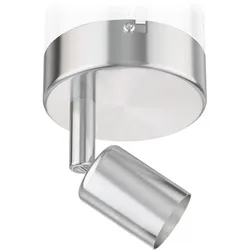 ledscom.de Deckenleuchte / Wandleuchte LUNARA, edelstahl matt, 1x GU10 max. 25W
