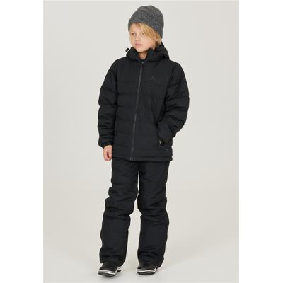 Outdoorjacke WHISTLER "Carseno Jr.", Kinder, Gr. 164, schwarz, 100% Polyester, kariert, normal, ohne Ausschnitt, Jacken Outdoorjacke, mit wasserabweisender Eigenschaft