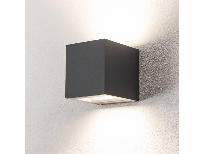 BEGA LED Außenwandleuchte 24719 K3, schwarz, Aluminium, Modern, Wandlampe