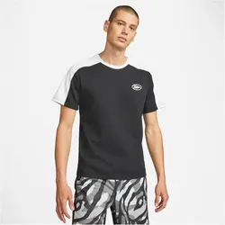 NIKE Sport Clash Trainingsshirt Herren black/white/white XL