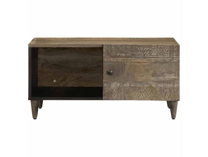 Couchtisch Hellgrau 80x50x40cm Holz massiv Mango Massives Mangoholz, Tischplatte 80x50x40 cm, hellgrau, Zeitschriftenraum, Beine für einfache Reinigung, Beistelltisch