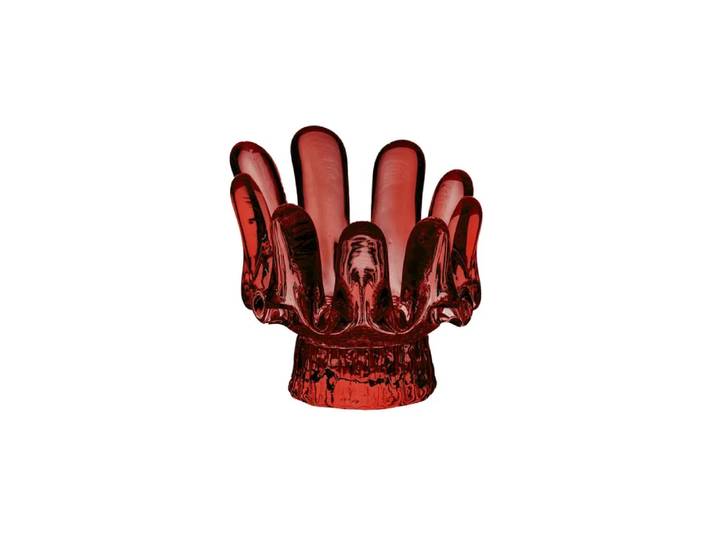 Kosta Boda Photophore Solros 9,2 cm Rouge