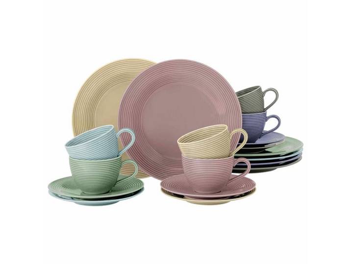 Seltmann Weiden Kaffeeservice Seltmann Weiden Beat Bunt Kaffeeservice 18 tlg., 6 Personen, Porzellan