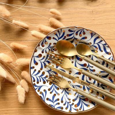 Mepra Fantasia Ice Gold Flatware Set