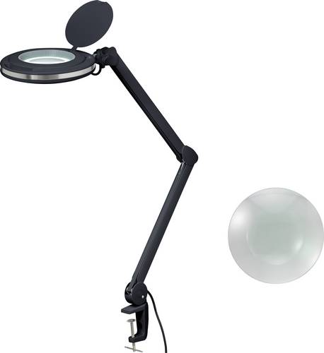 TOOLCRAFT 2178611 LED-Lupenleuchte Schwarz 5" 127mm mit Klemmhalterung 8D 1.75x