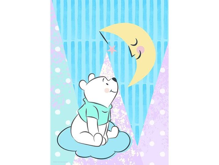 Poster Disney Winnie L'Ourson - Winnie Regarde La Lune 30 Cm X 40 Cm