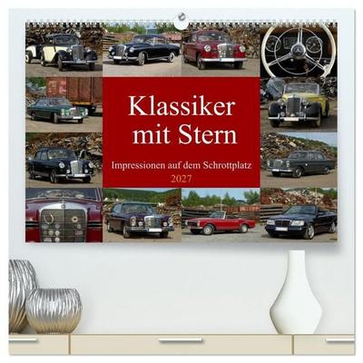 Klassiker mit Stern (hochwertiger Premium Wandkalender 2027 DIN A2 quer), Kunstdruck in Hochglanz