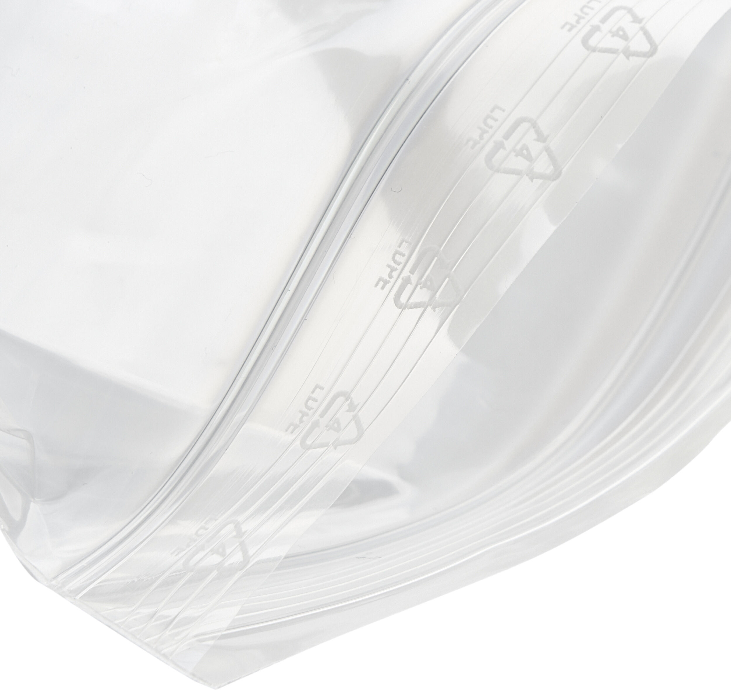 SPRINTIS 20000 Unités - Sachets à fermeture pression, avec bandes de marquage, film PE 75 x 90 mm   50 µm   avec bandes de marquage, transparent