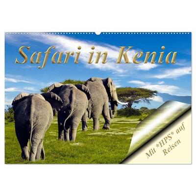 Safari in Kenia (Wandkalender 2026 DIN A2 quer), CALVENDO Monatskalender