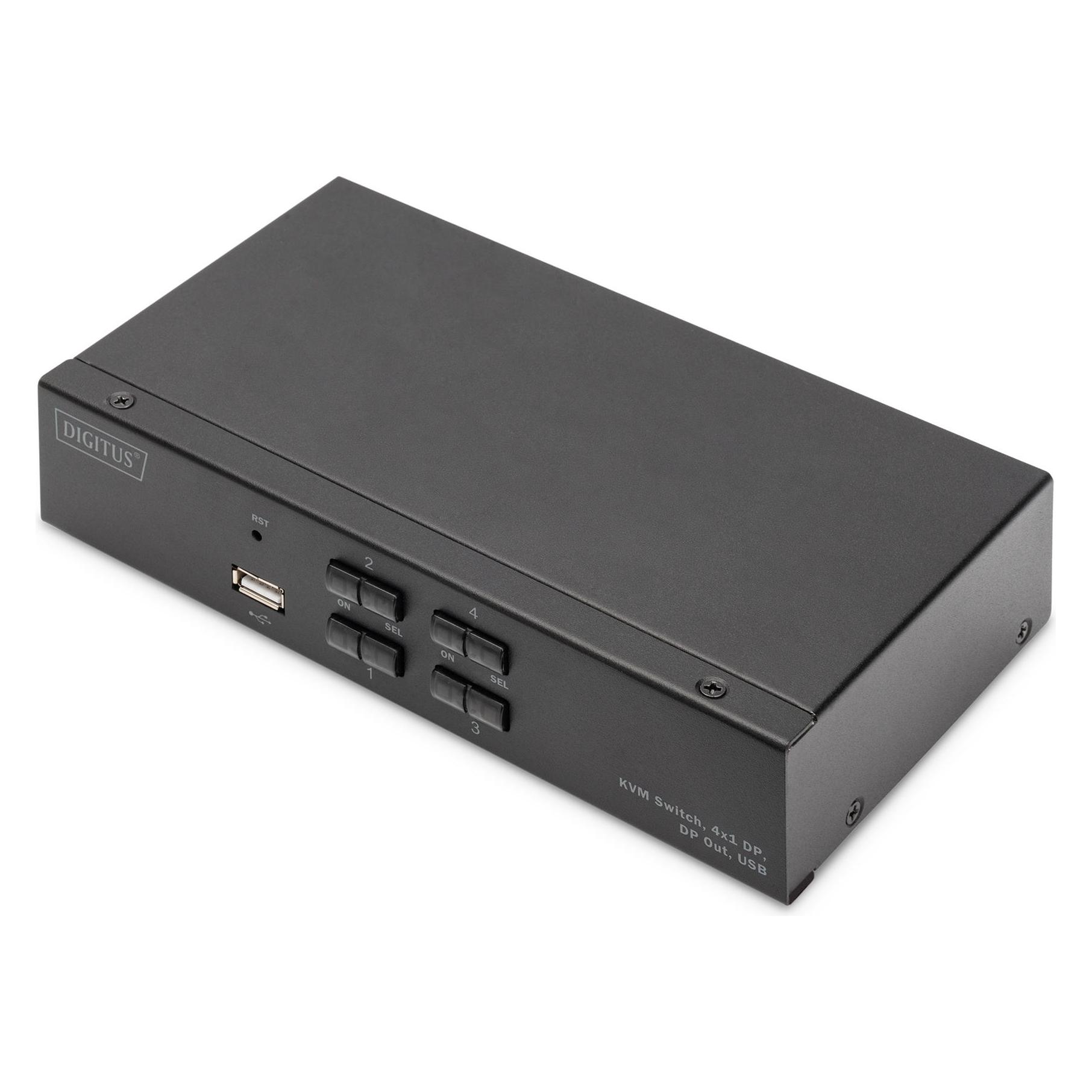 Digitus KVM Switch, 4x1 DP, DP Out,USB (DS-12891)