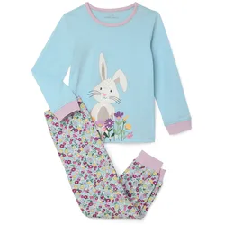 Tchibo - Kinder-Pyjama - Mädchen - Gr. 110/116 - blau
