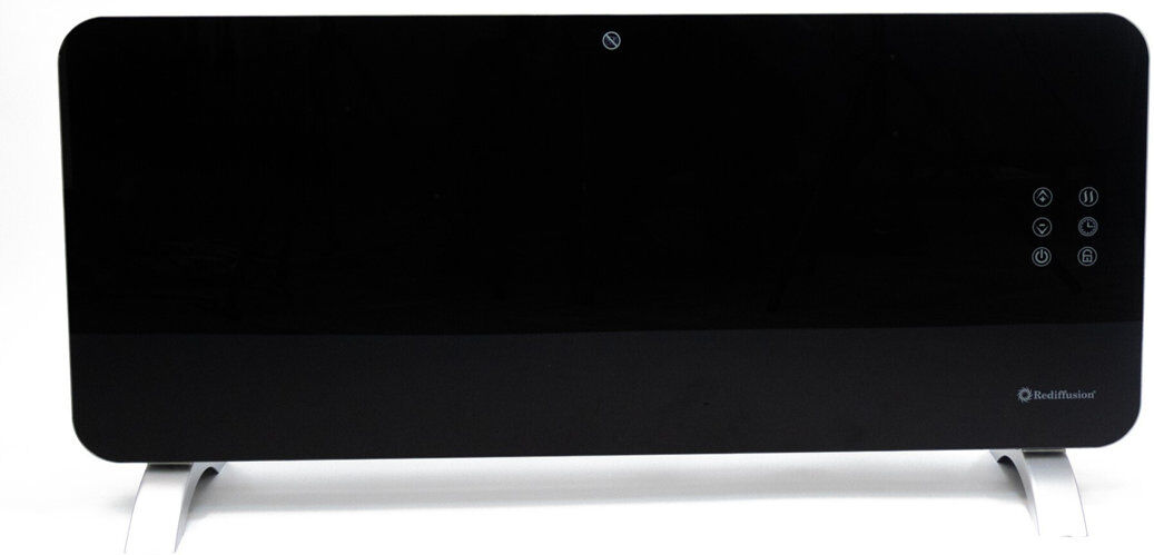 Rediffusion Smart Glass Panel Heater 2000w 76cm H x 24cm W x 16.90cm D