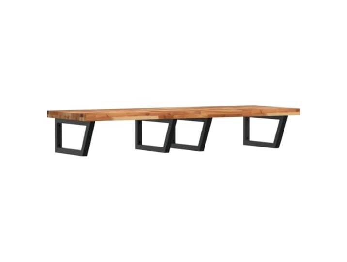 Heofavd Waschbeckenregal Massivholz 160x50cm Wandablage mit 4 Haltern