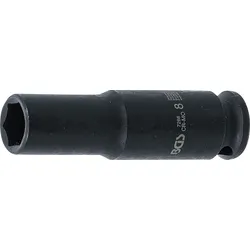 BGS Kraft-Steckschlüssel-Einsatz Sechskant, tief | Antrieb Innenvierkant 6,3 mm ...