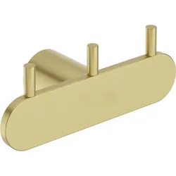 Neuesbad dreifach Haken, Gold gebürstet NB1DEADRR1311